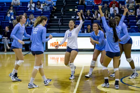 Career Days Carry Volleyball by Cornell in Four