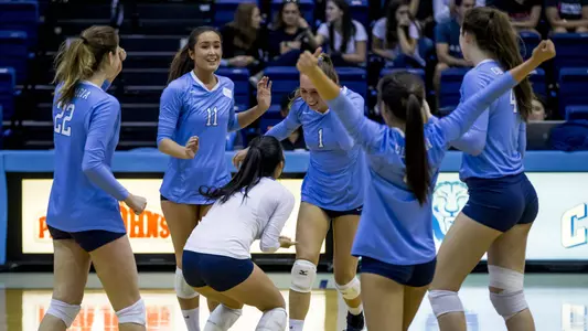 Volleyball Rallies to Upend Harvard in Five