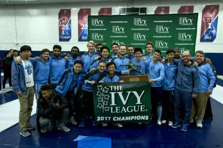 Men Win Share of Ivy Fencing Title, Women Place Second