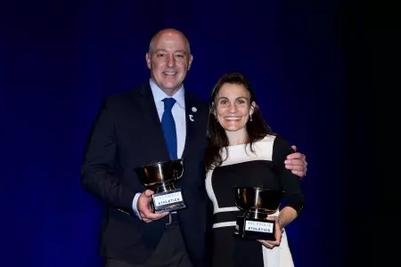 Flax Kaplan & Leone Receive Athletics Alumni Award