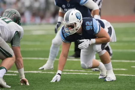 Senior Connor Heeb returns as a key performer at defensive end.