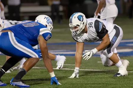 September, 15, 2018, New Britain, Connecticut, United States: during a non conference matchup between Columbia and Central Connecticut State at Arute Field won by the Lions 41-24. Photo: © Brian Foley for Foley-Photography.com.