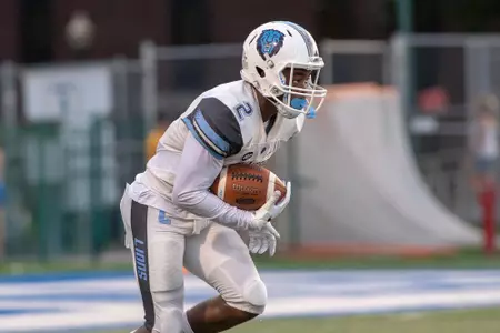 September, 15, 2018, New Britain, Connecticut, United States: during a non conference matchup between Columbia and Central Connecticut State at Arute Field won by the Lions 41-24. Photo: © Brian Foley for Foley-Photography.com.