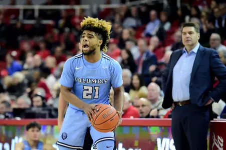 during a men's basketball game at Carnesecca Arena in Queens, New York on Wednesday, Nov 20, 2019. NCAA Basketball between the Columbia Lions and the St. John's Red Storm.