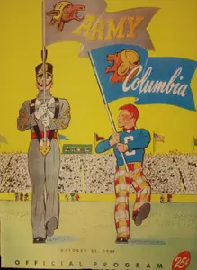 Program Cover - Football v Army 1947 - Baker Field Illustration