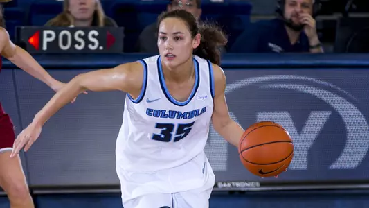 Abbey Hsu Dribble Front Face vs SJU