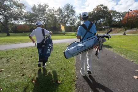 125th Anniversary of the first collegiate golf tournament between Columbia and Yale held at St Andrewâ??s Golf Club. 10/22/21 Hastings-on-Hudson, NY photo by Joe Epstein