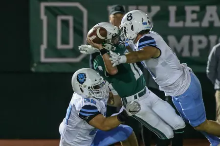 Columbia and Dartmouth Fumble Sack