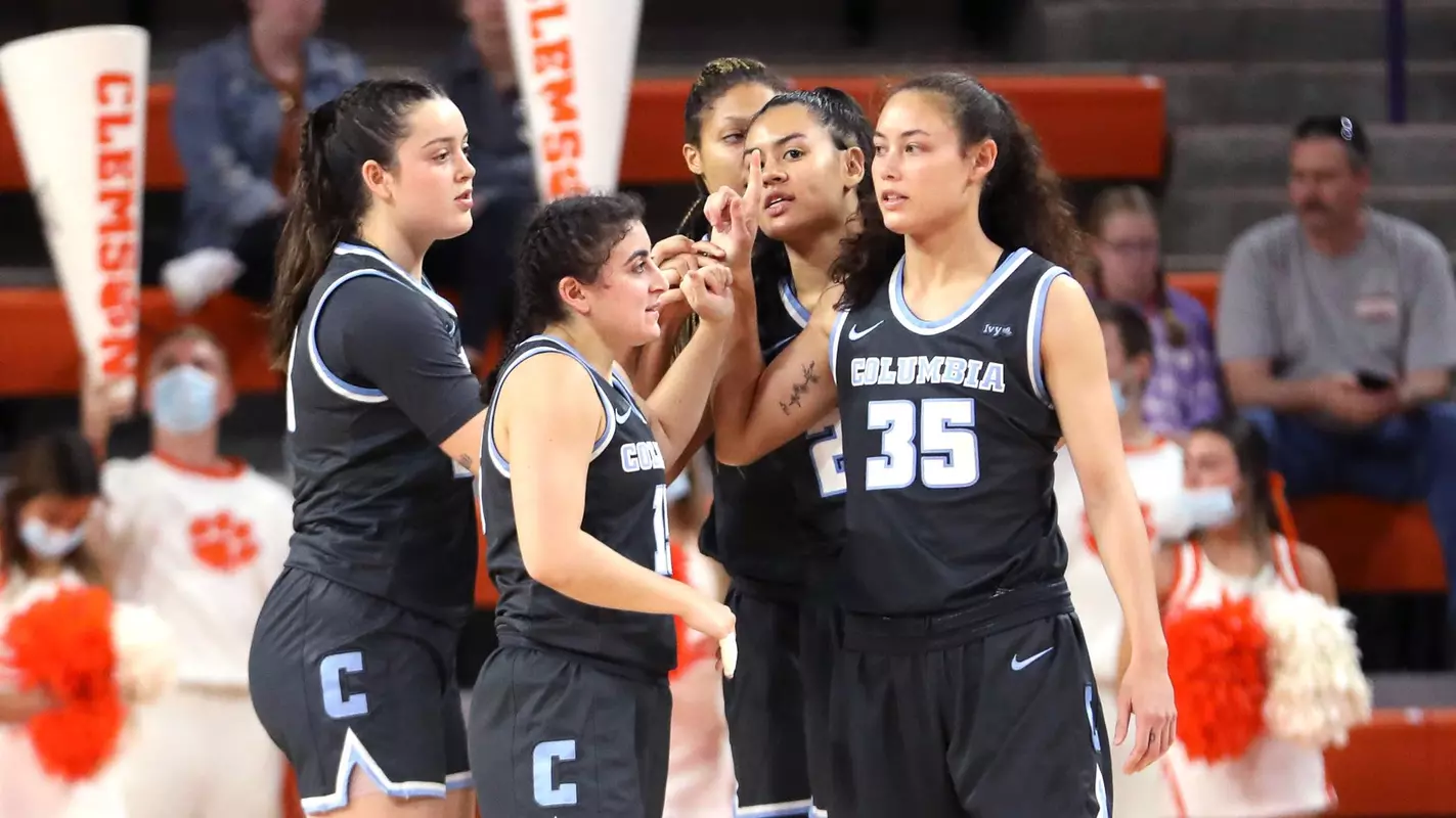 Columbia at Clemson Team on Court 2021 Stock