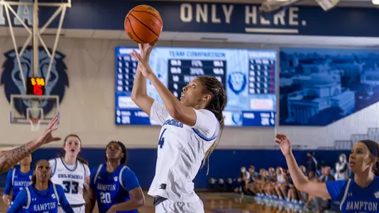Kaitlyn Davis 2021-22 vs Hampton Driving Layup 1