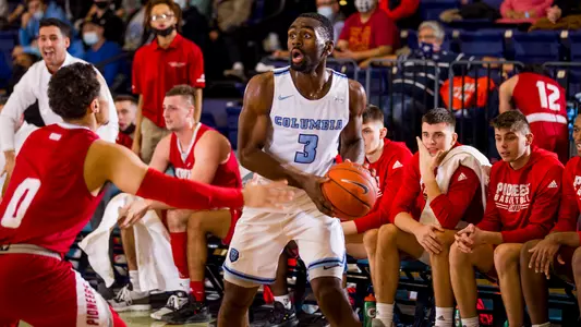 Zavian McLean during Columbia's men's basketball game against Sacred Heart (Dec. 13, 2021)