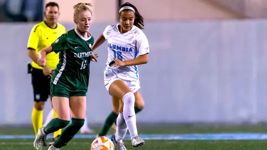 Maia Tabion on ball versus Dartmouth 2022