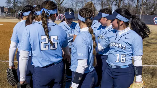 Softball 2022 On Field Huddle FDU