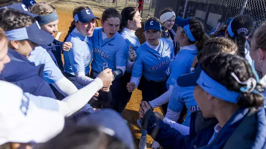 Softball 2022 Huddle Hands In