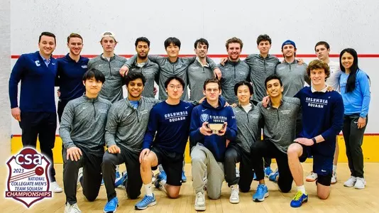 Columbia Men's Squash Hoehn Cup Win 2023 CSA Nationals