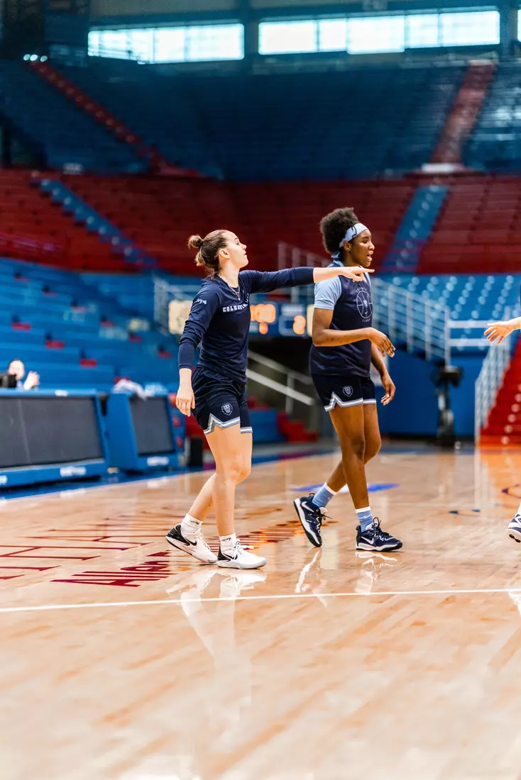 Columbia WBB practices at historic Allen Fieldhouse in preparation for the 2023 WNIT Championship Game against Kansas