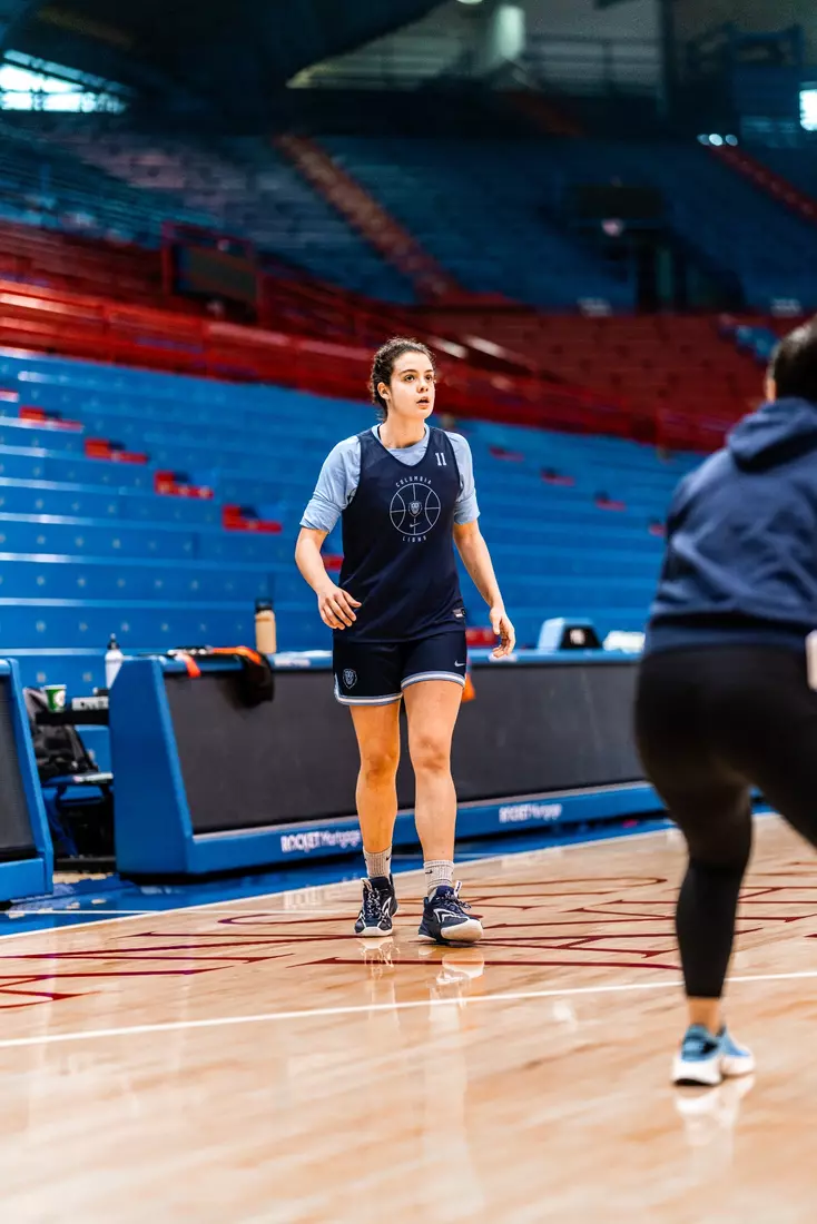 Columbia WBB practices at historic Allen Fieldhouse in preparation for the 2023 WNIT Championship Game against Kansas