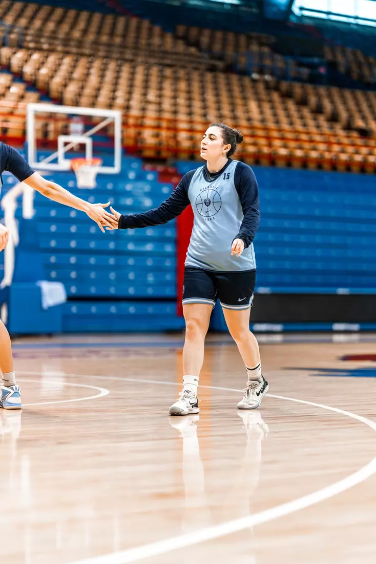 Columbia WBB practices at historic Allen Fieldhouse in preparation for the 2023 WNIT Championship Game against Kansas