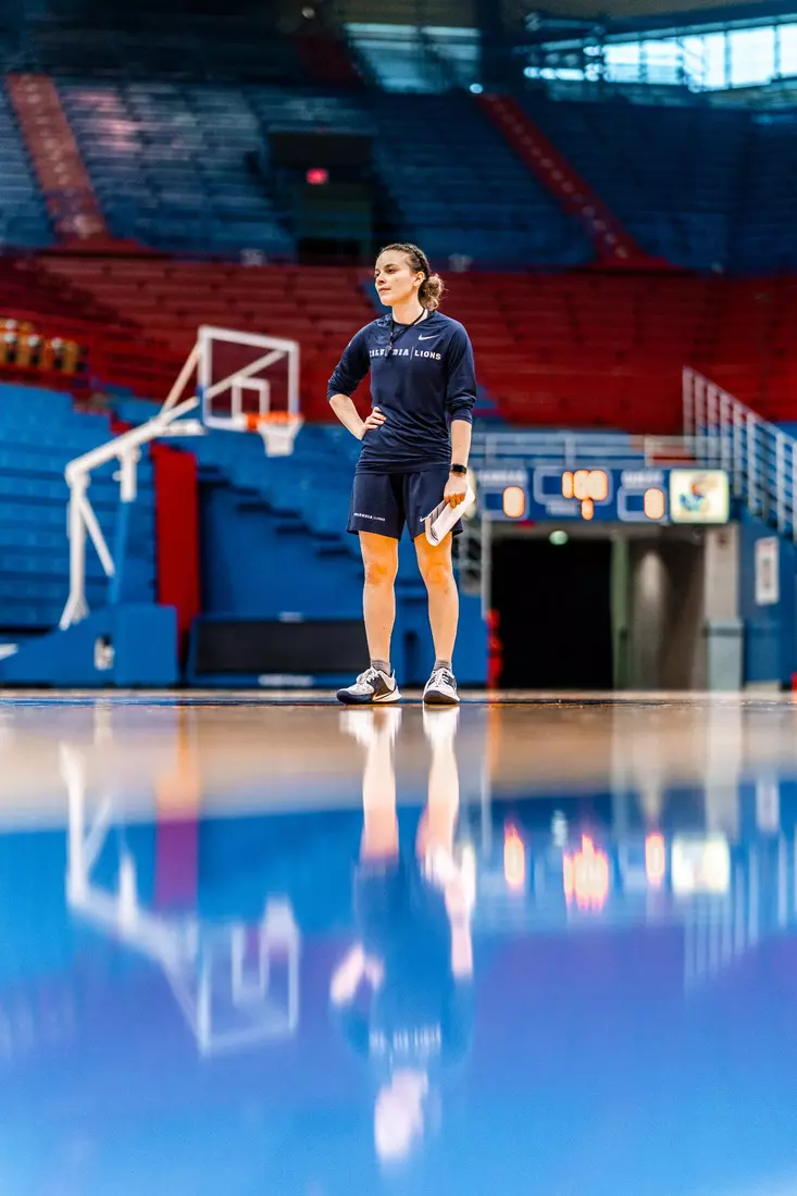 Columbia WBB practices at historic Allen Fieldhouse in preparation for the 2023 WNIT Championship Game against Kansas