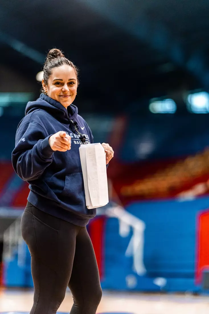 Columbia WBB practices at historic Allen Fieldhouse in preparation for the 2023 WNIT Championship Game against Kansas