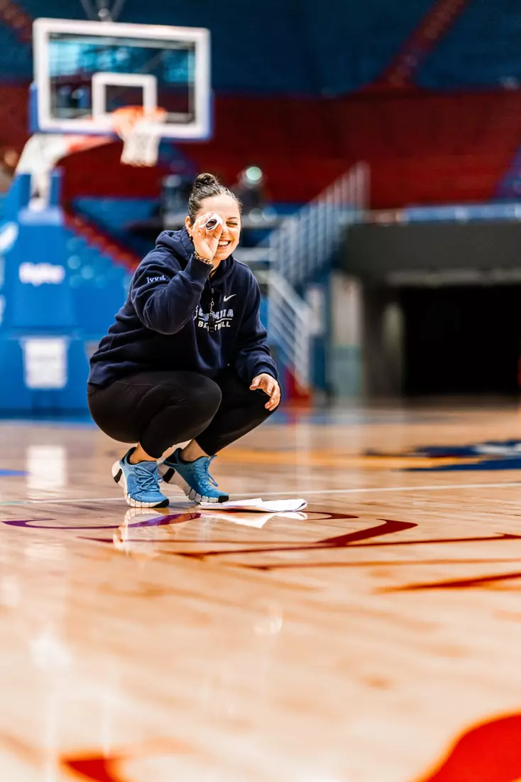 Columbia WBB practices at historic Allen Fieldhouse in preparation for the 2023 WNIT Championship Game against Kansas
