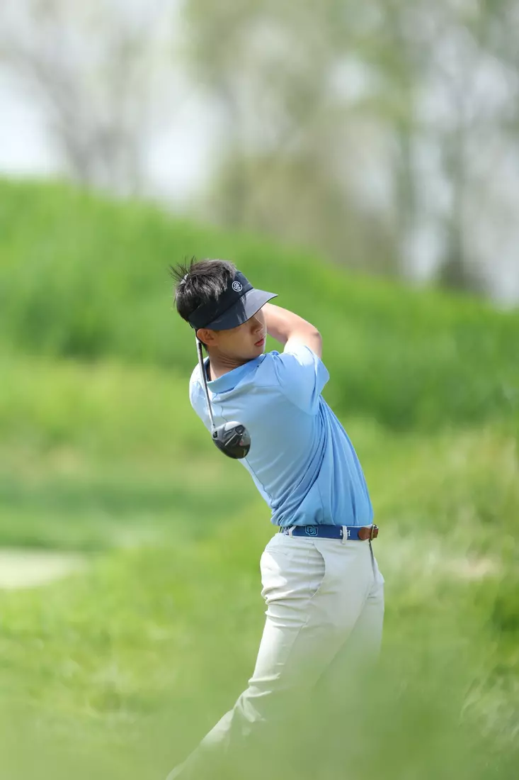 Nathan Han at the 2023 NCAA Men's Golf Regional in Bath, Michigan (Eagle Eye Golf Club)