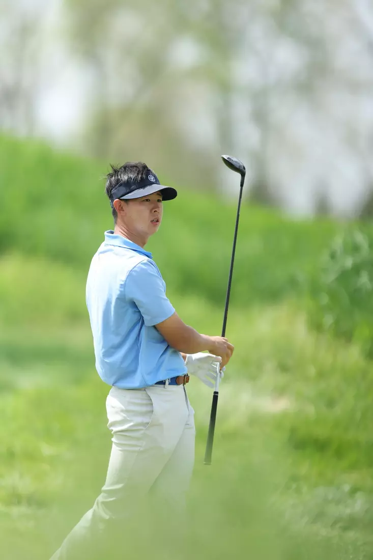 Nathan Han at the 2023 NCAA Men's Golf Regional in Bath, Michigan (Eagle Eye Golf Club)