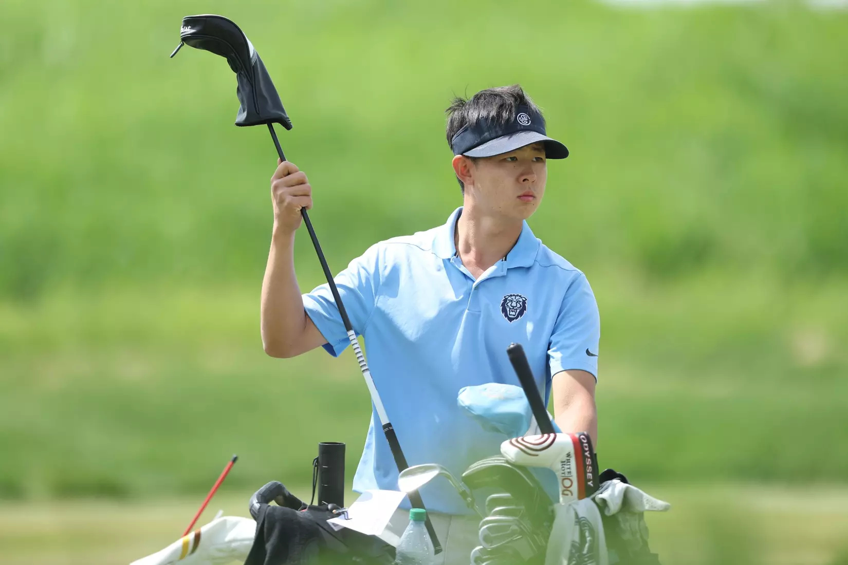 Nathan Han at the 2023 NCAA Men's Golf Regional in Bath, Michigan (Eagle Eye Golf Club)