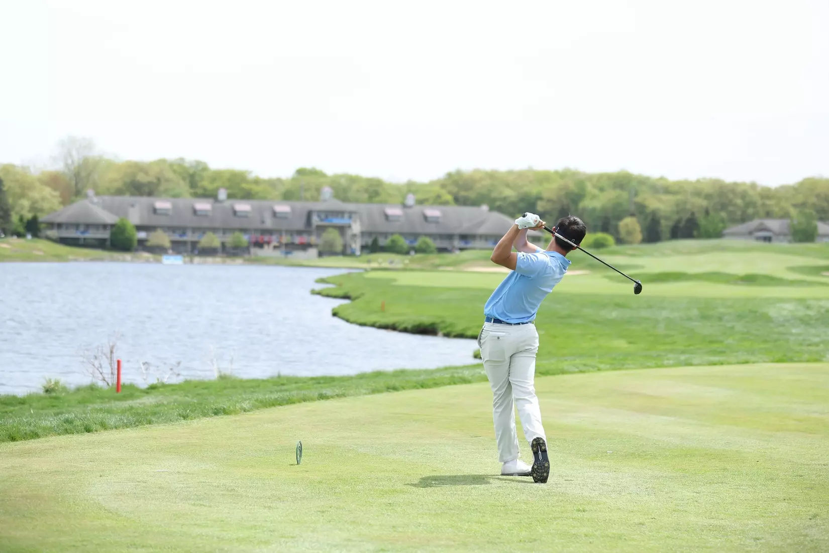 Nathan Han at the 2023 NCAA Men's Golf Regional in Bath, Michigan (Eagle Eye Golf Club)