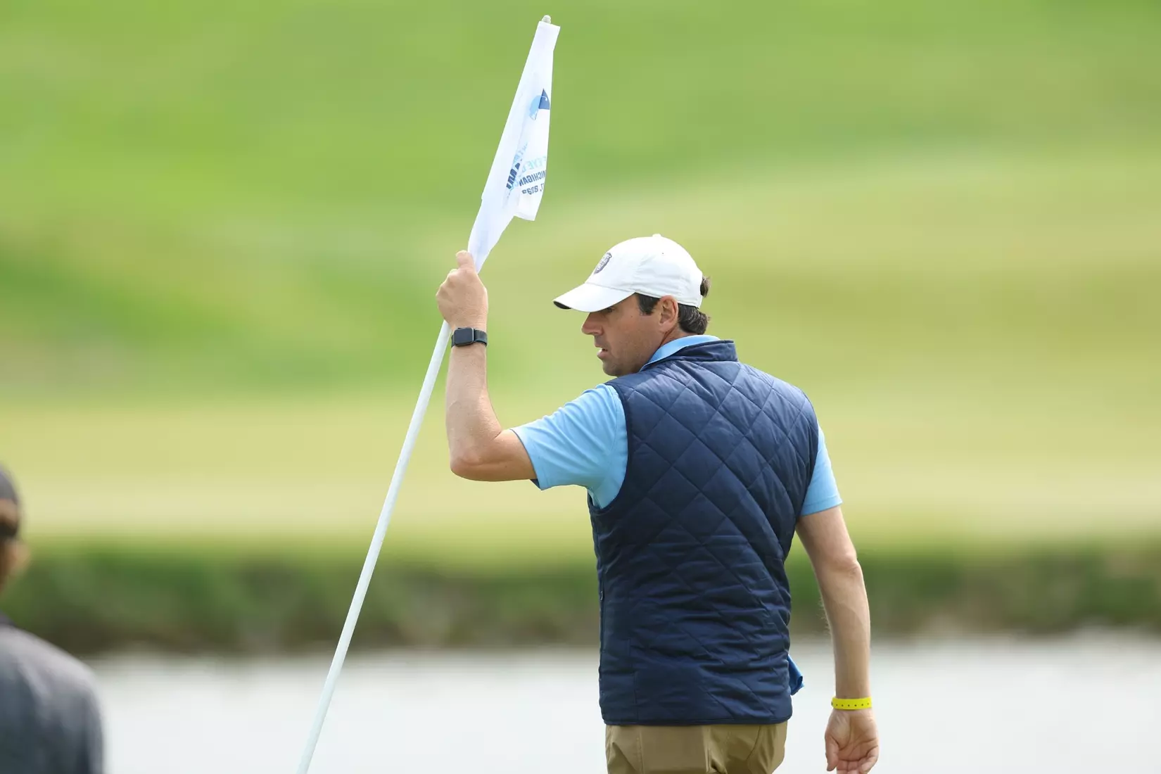 Head coach Rich Mueller at the 2023 NCAA Men's Golf Regional in Bath, Michigan (Eagle Eye Golf Club)
