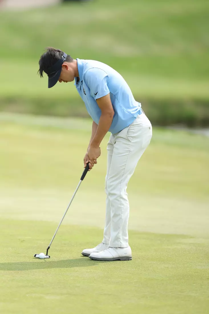 Nathan Han at the 2023 NCAA Men's Golf Regional in Bath, Michigan (Eagle Eye Golf Club)