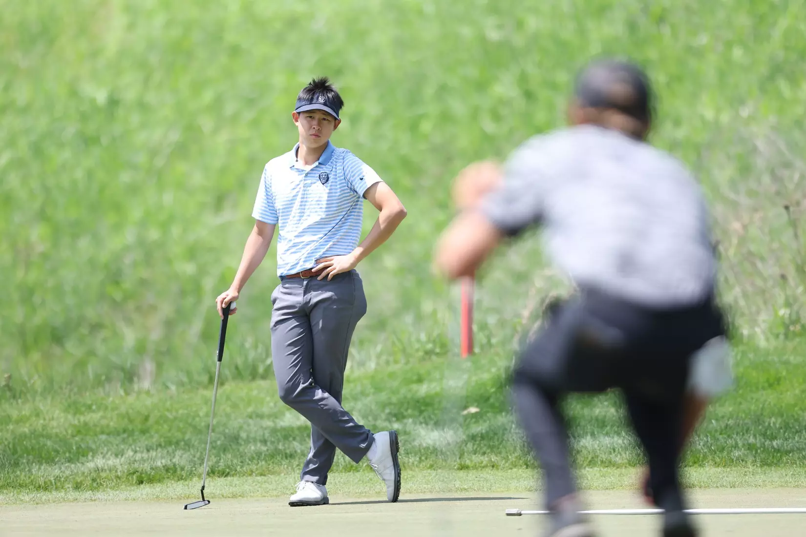 Nathan Han at the 2023 NCAA Men's Golf Regional in Bath, Michigan (Eagle Eye Golf Club)