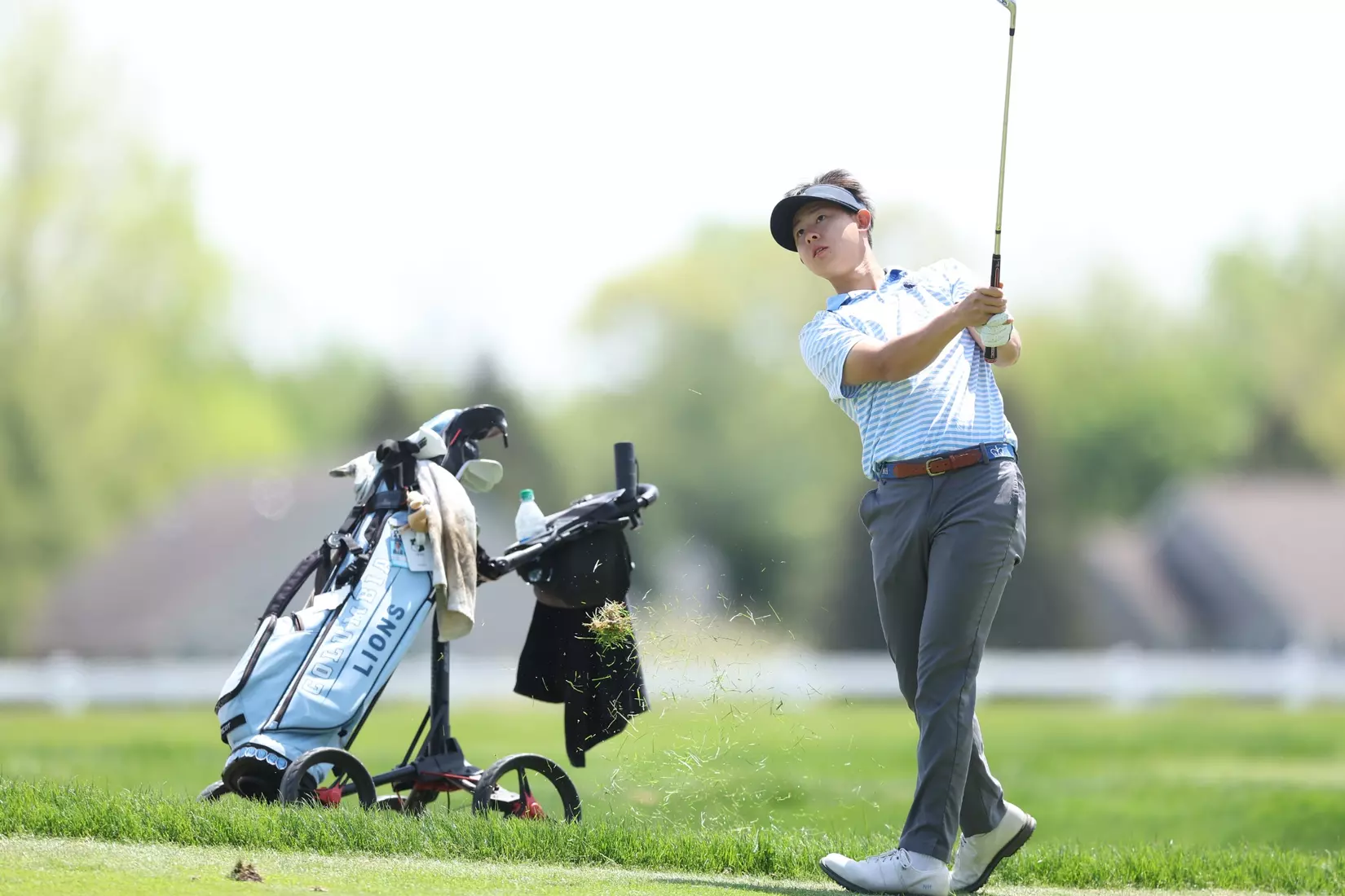 Nathan Han at the 2023 NCAA Men's Golf Regional in Bath, Michigan (Eagle Eye Golf Club)