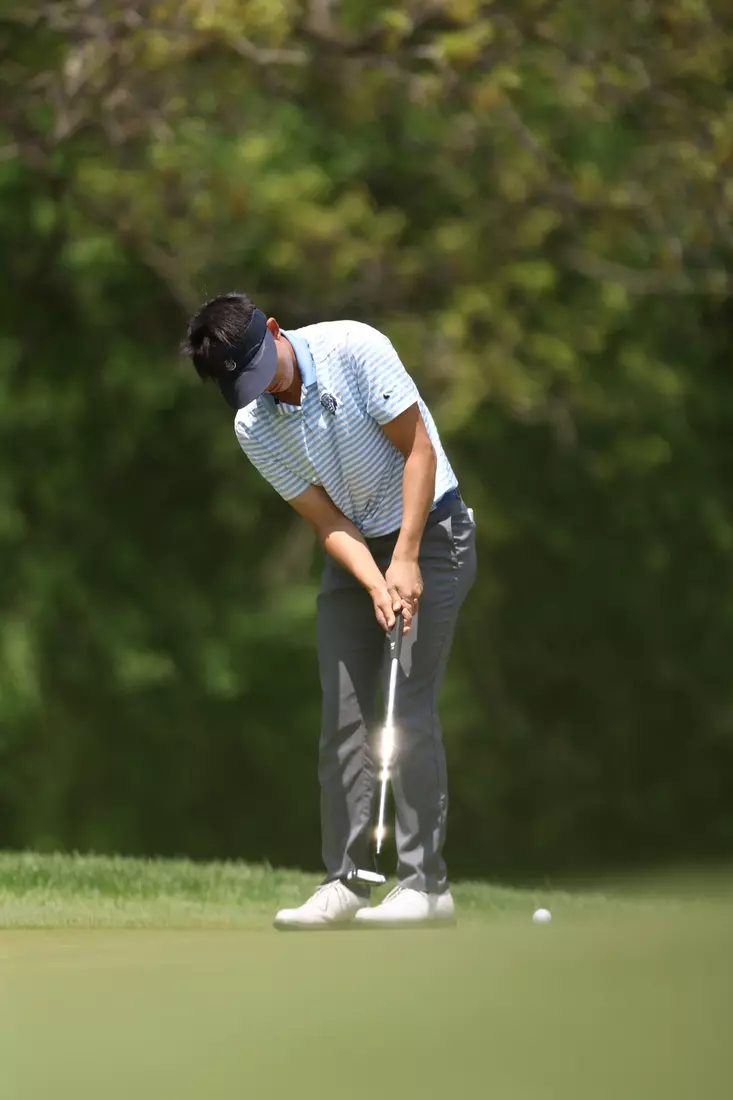 Nathan Han at the 2023 NCAA Men's Golf Regional in Bath, Michigan (Eagle Eye Golf Club)
