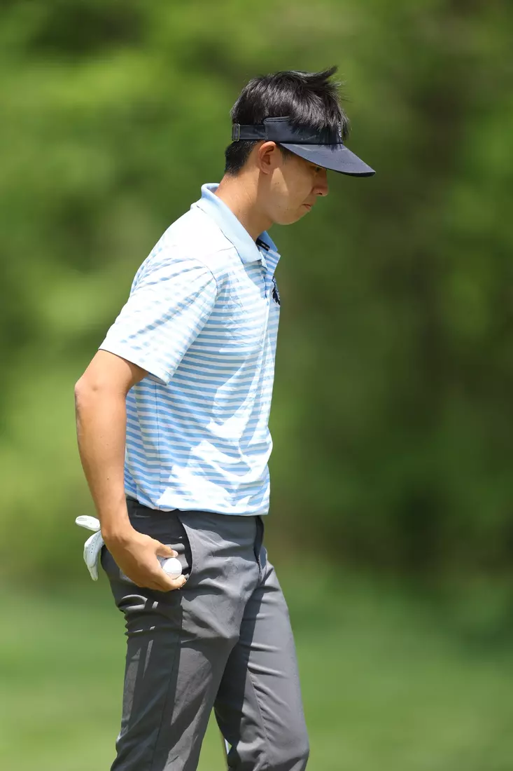 Nathan Han at the 2023 NCAA Men's Golf Regional in Bath, Michigan (Eagle Eye Golf Club)