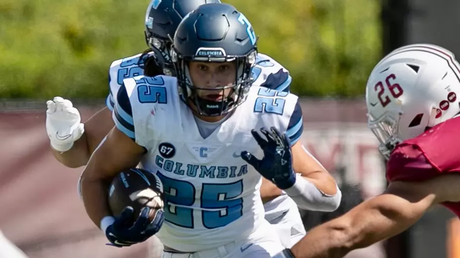 Joey Giorgi takes the carry in Columbia football's game at Lafayette on Sept. 16, 2023.