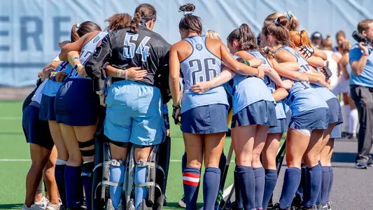 Columbia Field Hockey Huddle vs. VCU