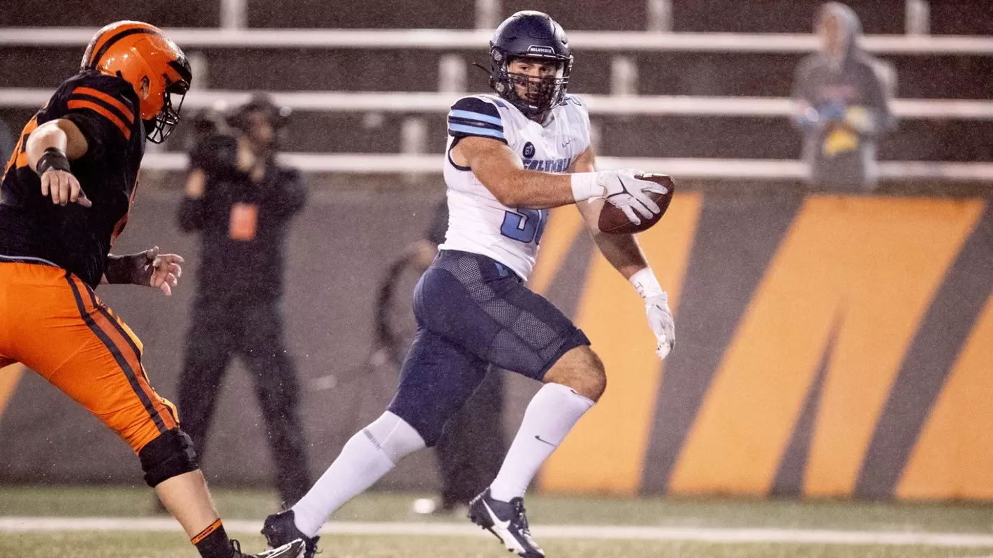 Justin Townsend during Columbia's game at Princeton on September 29, 2023.