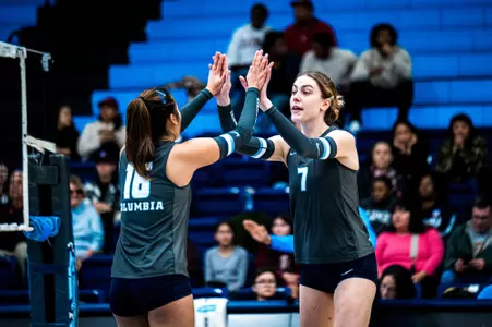 Volleyball Comes From Behind to Stun Harvard Image