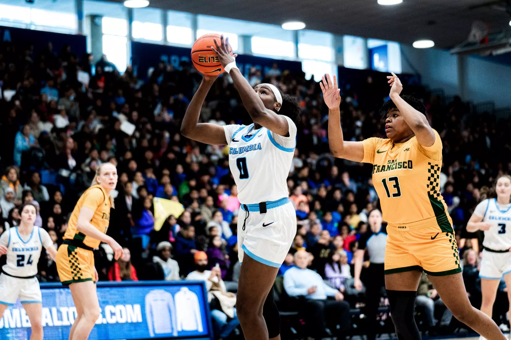 Columbia women's basketball defeated USF, 81-79, on Wednesday, December 4, 2024.
