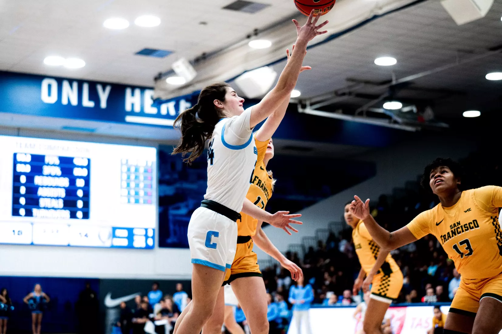 Columbia women's basketball defeated USF, 81-79, on Wednesday, December 4, 2024.