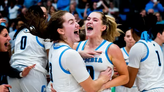 WBB Win vs Princeton Headline Kitty Henderson and Cecelia Collins
