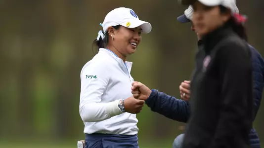 Yoko Tai Fist Bump 2024 Ivy League Championship