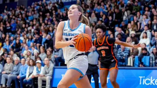 Kitty Henderson Driving Toward Basket vs Princeton 2025