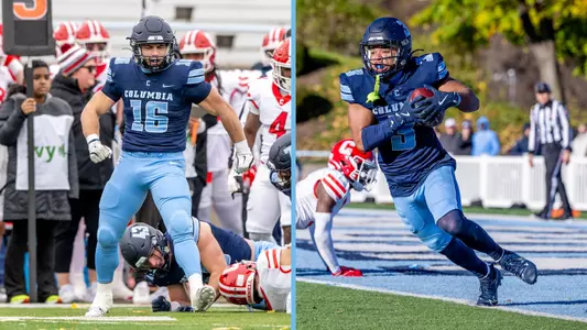 Anthony Roussos (left) and Hayden McDonald were selected to the 2024 FCS ADA Academic All-Star Squad