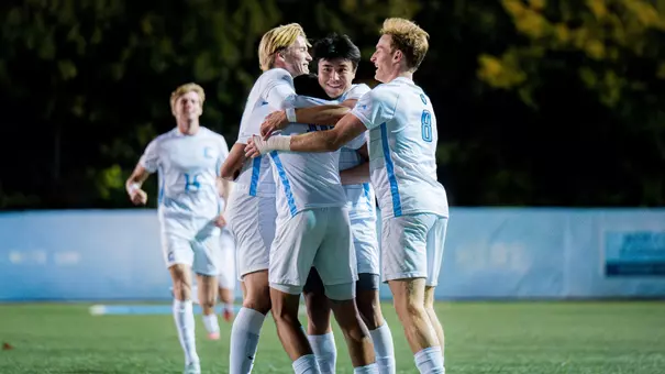 Men's Soccer Goal Celebration 2025 versus Fordham