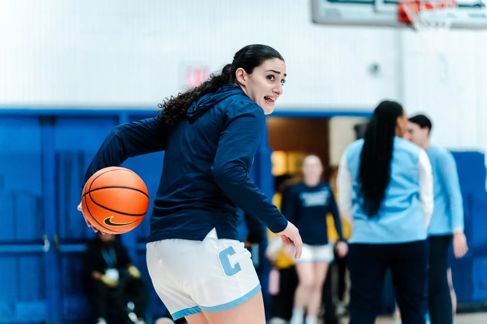 Images from Columbia women's basketball's game against Harvard on February 16, 2025.