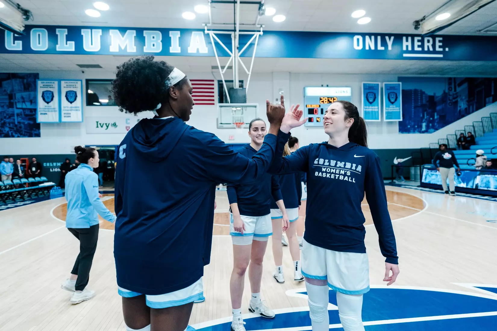 Images from Columbia women's basketball's game against Harvard on February 16, 2025.
