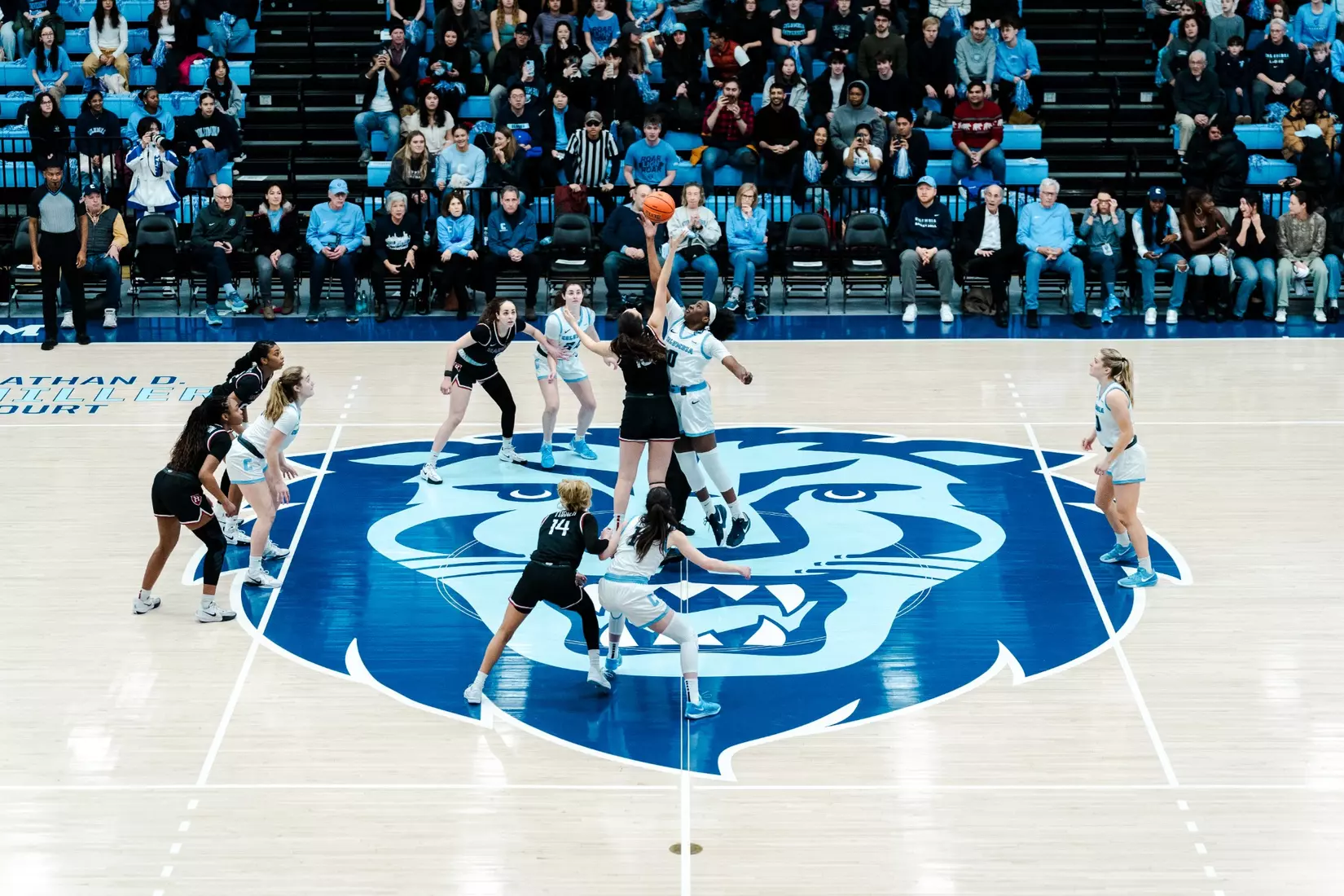 Images from Columbia women's basketball's game against Harvard on February 16, 2025.