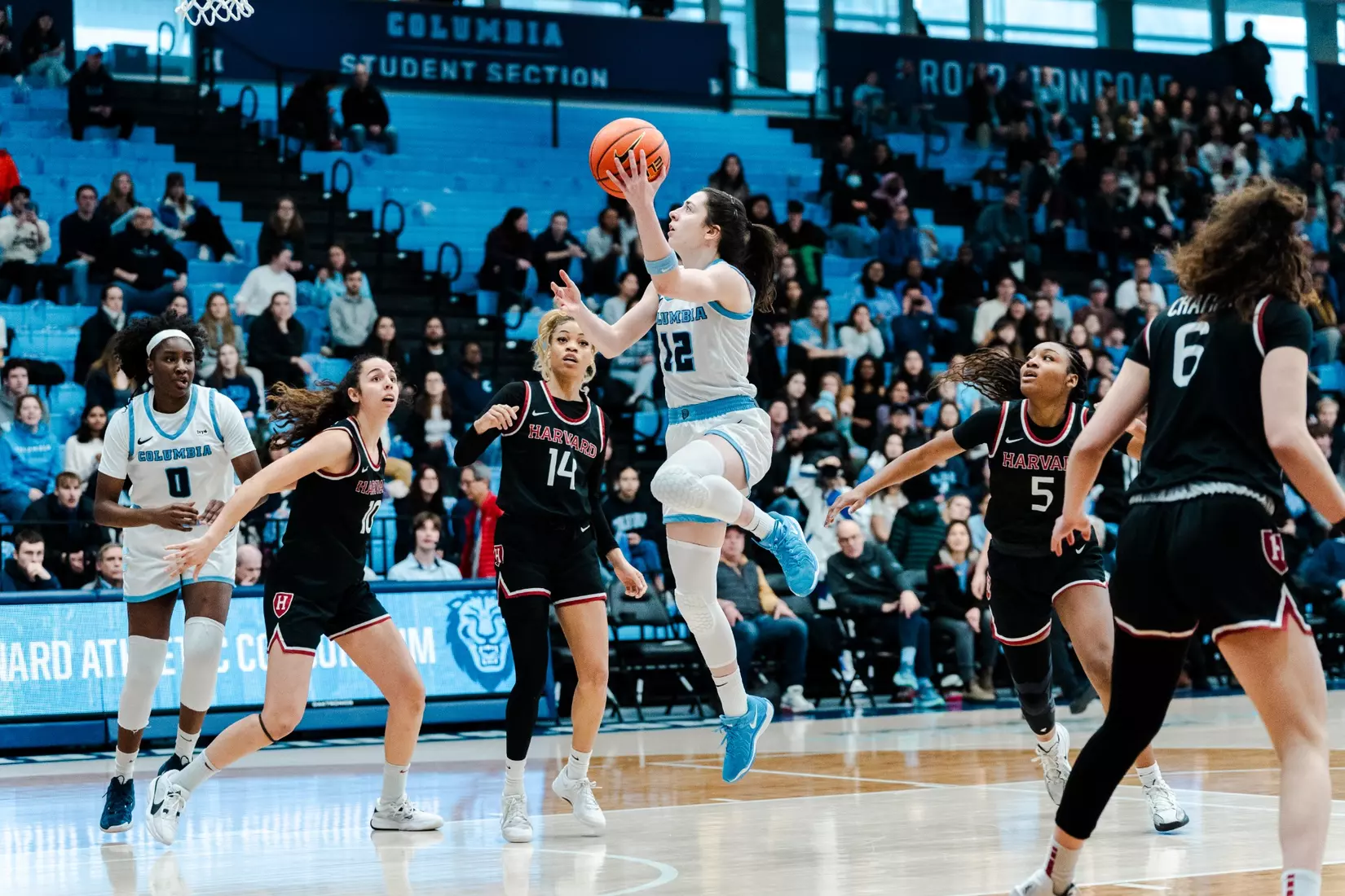 Images from Columbia women's basketball's game against Harvard on February 16, 2025.